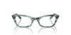 [Clear Lenses, Polished Striped Green Frame]