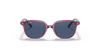 [Dark Blue Lenses, Polished Transparent Pink Frame]