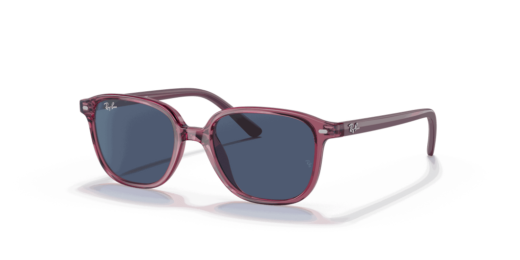 [Dark Blue Lenses, Polished Transparent Pink Frame]