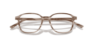 Clear Lenses, Polished Striped Beige Frame