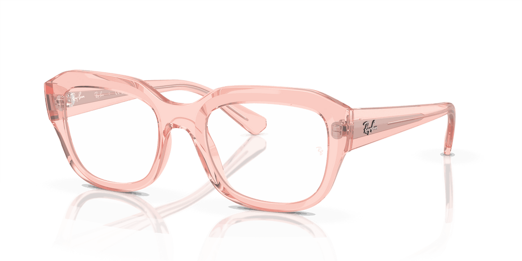 [Demo Lens Lenses, Polished Transparent Pink Frame]