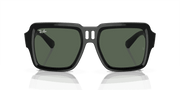 Dark Green Lenses, Polished Black Frame