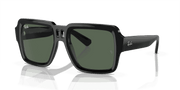 Dark Green Lenses, Polished Black Frame