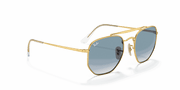 Light Blue Lenses, Polished Arista Gold Frame