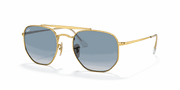 Light Blue Lenses, Polished Arista Gold Frame