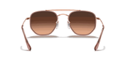 Pink/Brown Gradient Lenses, Polished Copper Frame