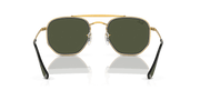 Green Lenses, Polished Gold Frame