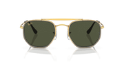 Green Lenses, Polished Gold Frame