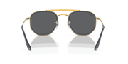 Dark Grey Lenses, Polished Gold Frame