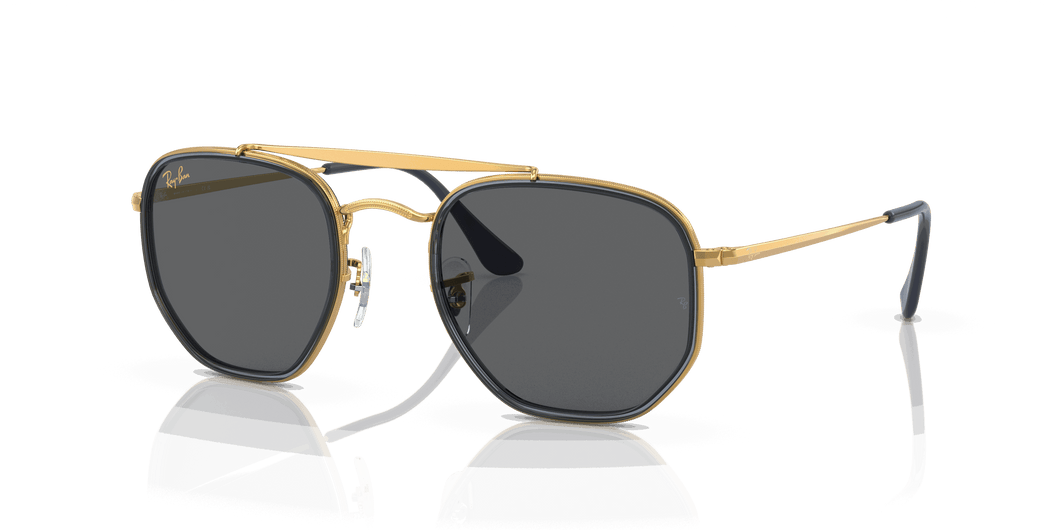 [Dark Grey Lenses, Polished Gold Frame]