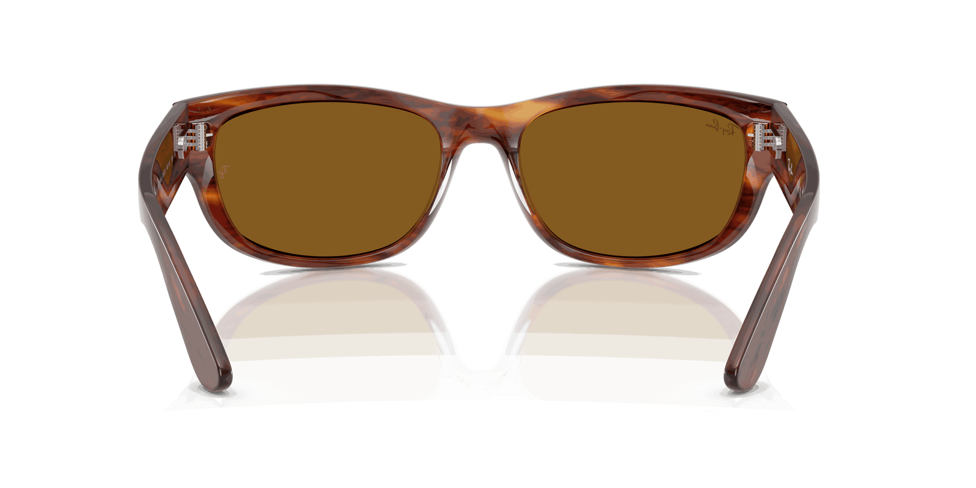 [B-15 Brown Lenses, Polished Striped Havana Frame]