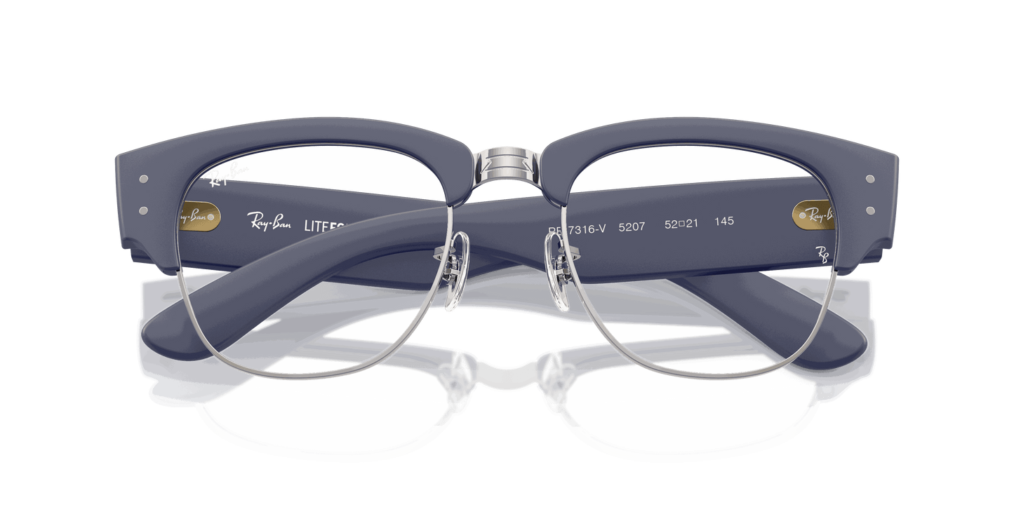 [Clear Lenses, Matte Sand Blue On Gunmetal Frame]