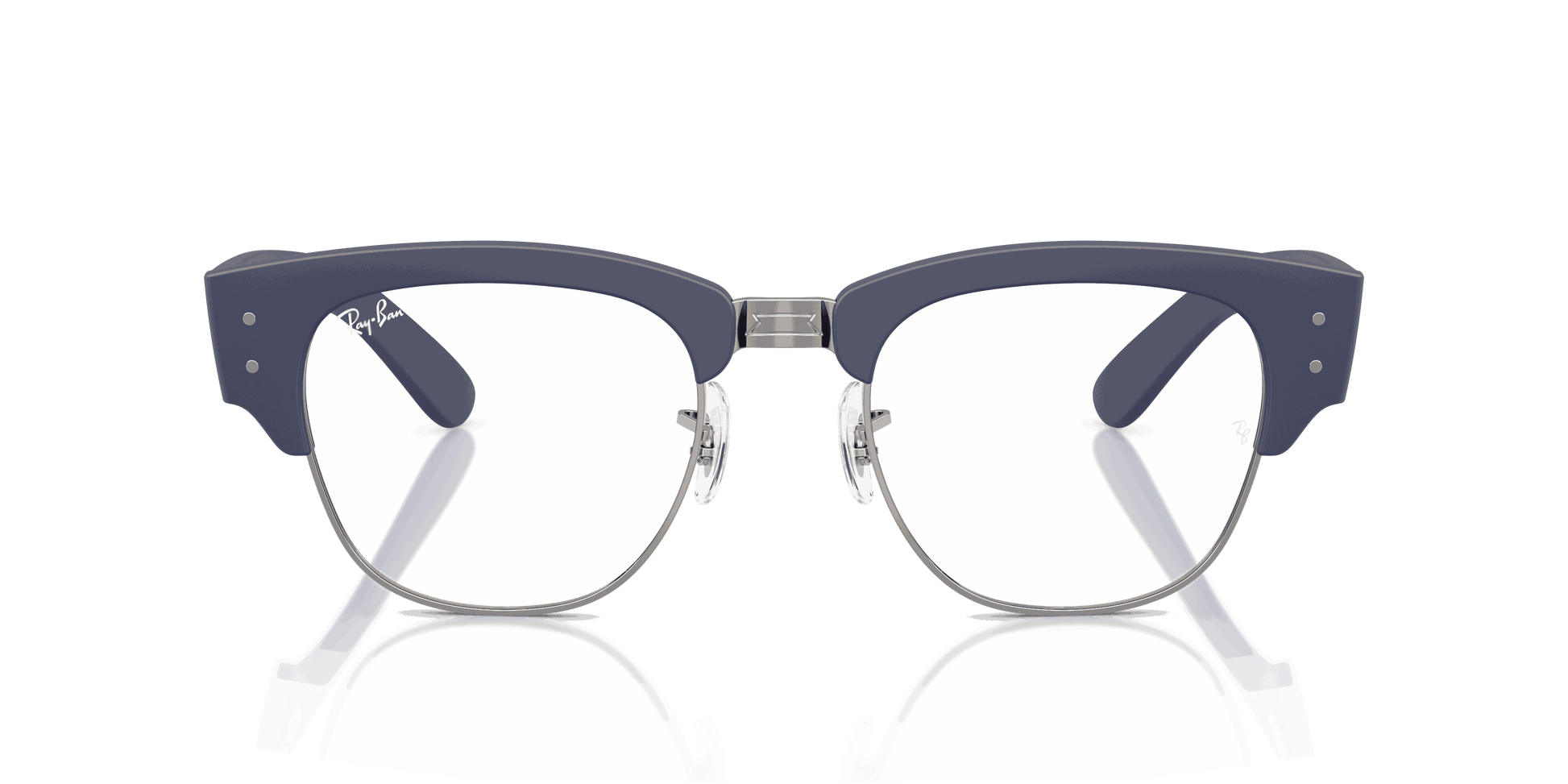 [Clear Lenses, Matte Sand Blue On Gunmetal Frame]