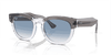 [Clear/Blue Lenses, Polished Grey On Transparent Frame]