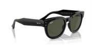 Green Lenses, Polished Black Frame