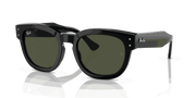 Green Lenses, Polished Black Frame