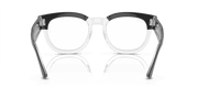 Clear Lenses, Polished Black On Transparent Frame