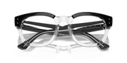 Clear Lenses, Polished Black On Transparent Frame