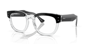 Clear Lenses, Polished Black On Transparent Frame