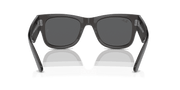 Dark Grey Lenses, Polished Transparent Black Frame