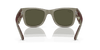 [Silver Lenses, Polished Transparent Green Frame]