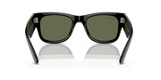 Green Lenses, Polished Black Frame