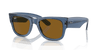 [Brown Lenses, Polished Transparent Blue Frame]