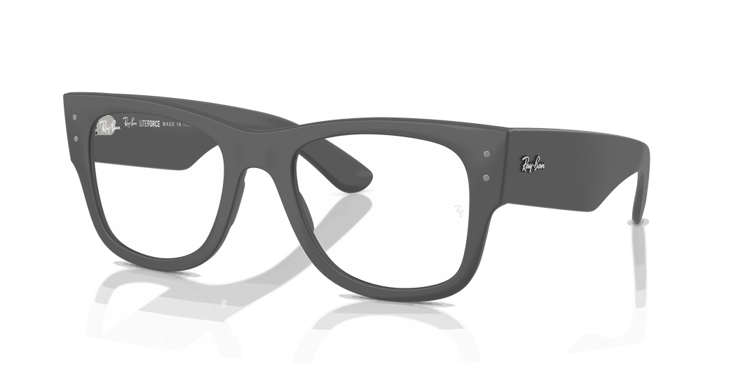 [Clear Lenses, Matte Sand Grey Frame]