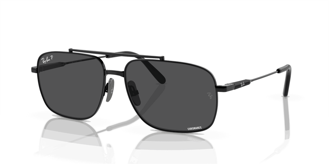 [Dark Grey Lenses, Polished Black Frame]