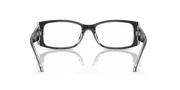 Clear Lenses, Polished Black On Transparent Frame