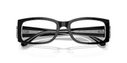 Clear Lenses, Polished Black On Transparent Frame