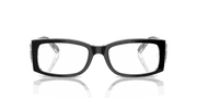 Clear Lenses, Polished Black On Transparent Frame