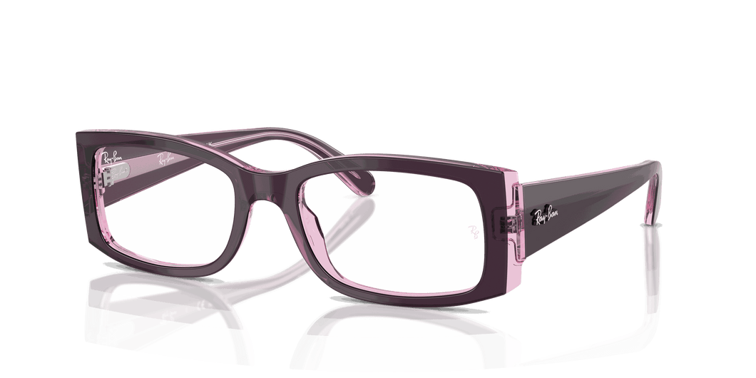 [Clear Lenses, Polished Violet On Transparent Pink Frame]