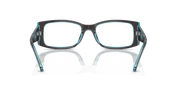 Clear Lenses, Polished Brown On Transparent Blue Frame