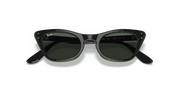 Dark Green Lenses, Polished Black Frame