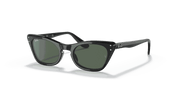 Dark Green Lenses, Polished Black Frame