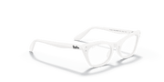 Clear Lenses, Polished White Frame