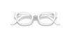 [Clear Lenses, Polished White Frame]