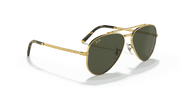 Green Lenses, Polished Gold Frame