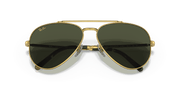 Green Lenses, Polished Gold Frame