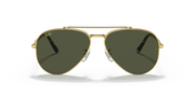 Green Lenses, Polished Gold Frame