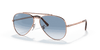 [Clear Blue Lenses, Polished Rose Gold Frame]