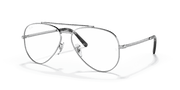 Clear Lenses, Polished Silver Frame