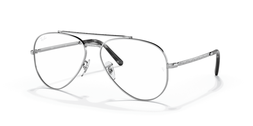 [Clear Lenses, Polished Silver Frame]