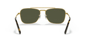 Green Lenses, Polished Gold Frame