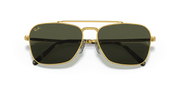 Green Lenses, Polished Gold Frame