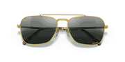 Silver/Blue Lenses, Polished Gold Frame