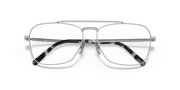 Clear Lenses, Polished Silver Frame