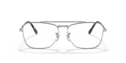 Clear Lenses, Polished Silver Frame