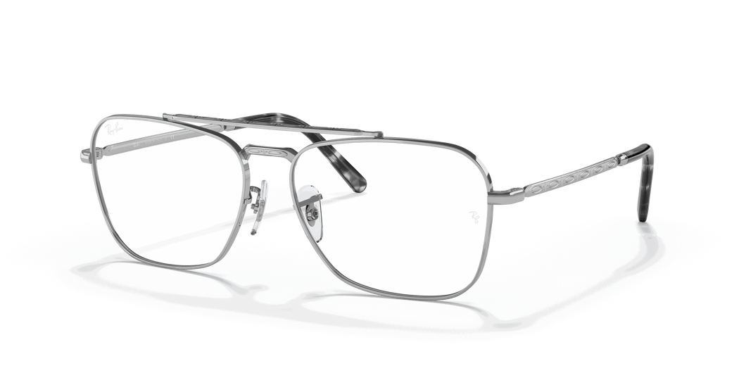 [Clear Lenses, Polished Silver Frame]